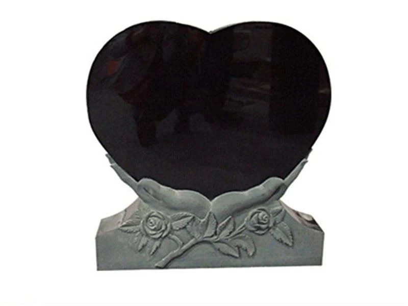 impala black granite headstone