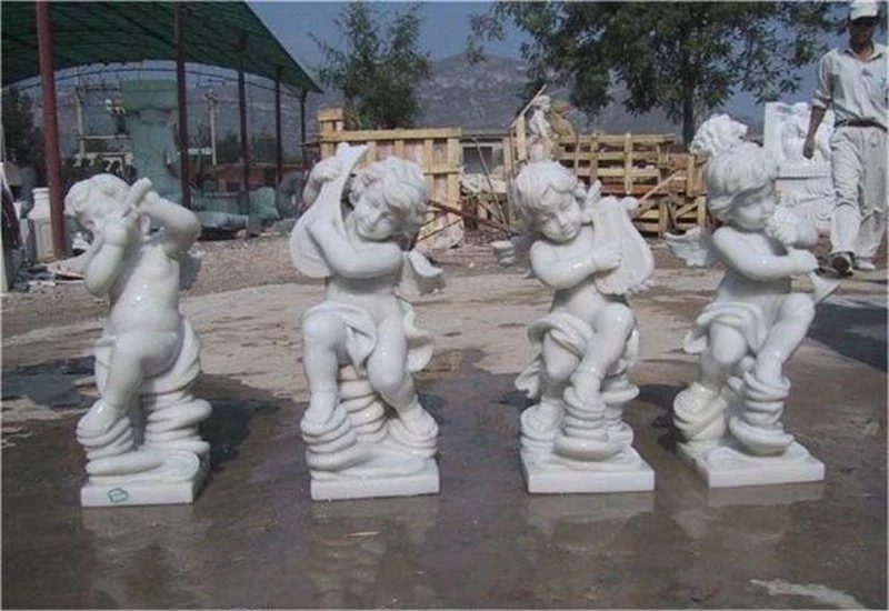 white marble carving