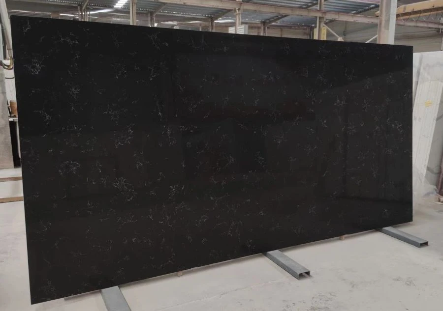 black quartz stone slab black quartz stone slab