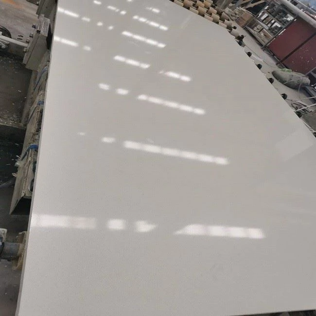 white marble slab countertop