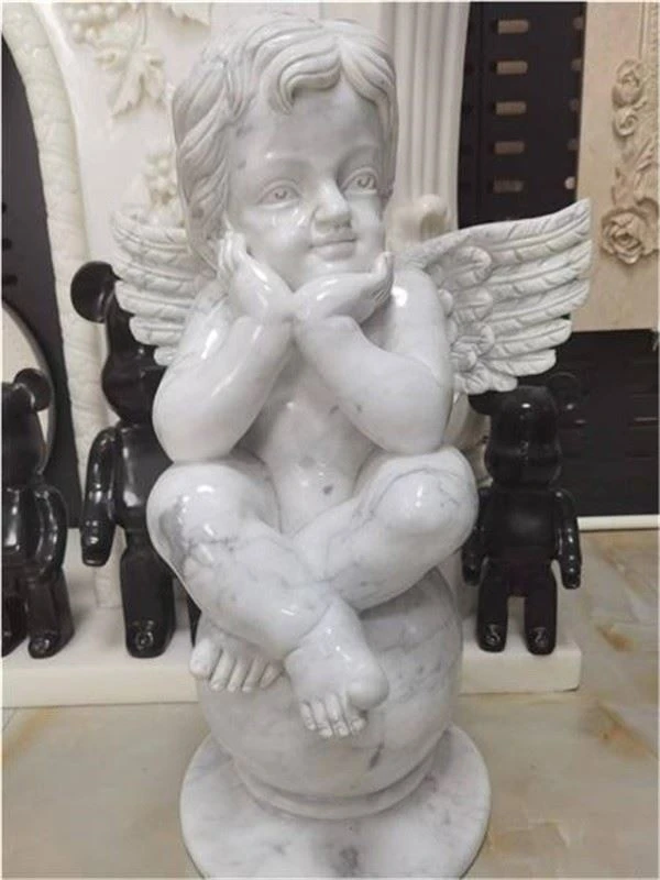 marble cherub statue