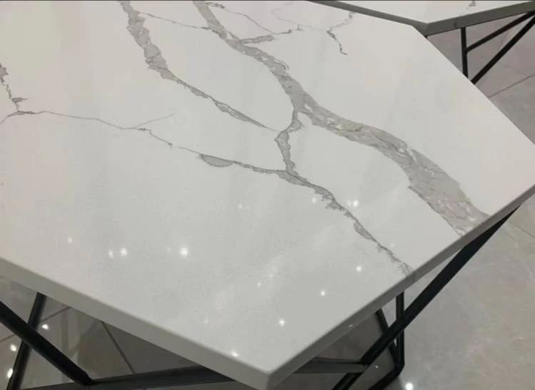 White Calacatta Quartz Countertops