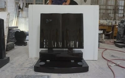 Open Book Gravestone