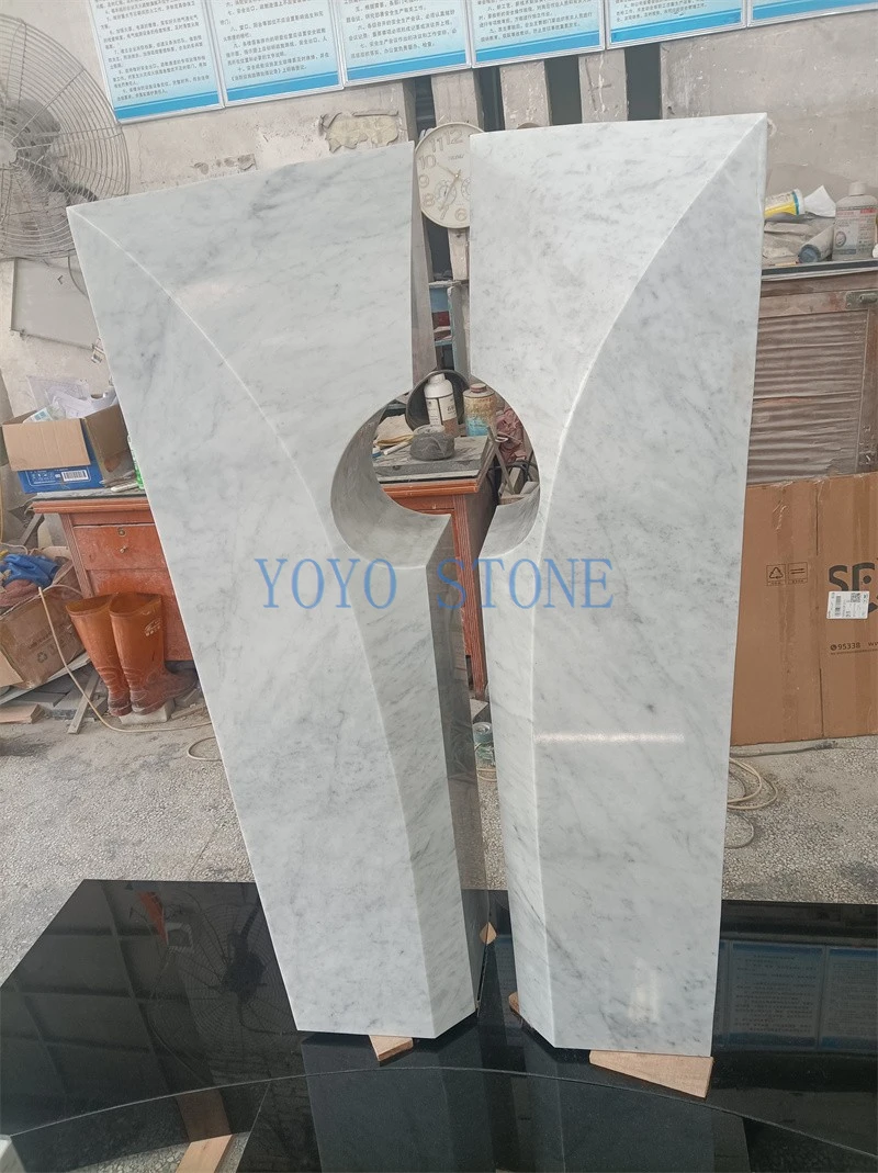 white marble headstone
